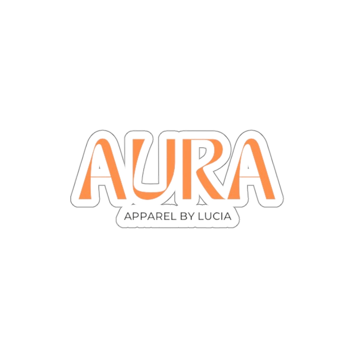 Orange Aura Apparel LOGO Kiss-Cut Stickers