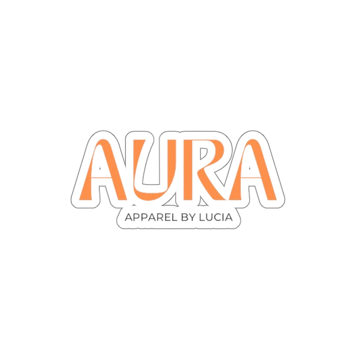 Orange Aura Apparel LOGO Kiss-Cut Stickers