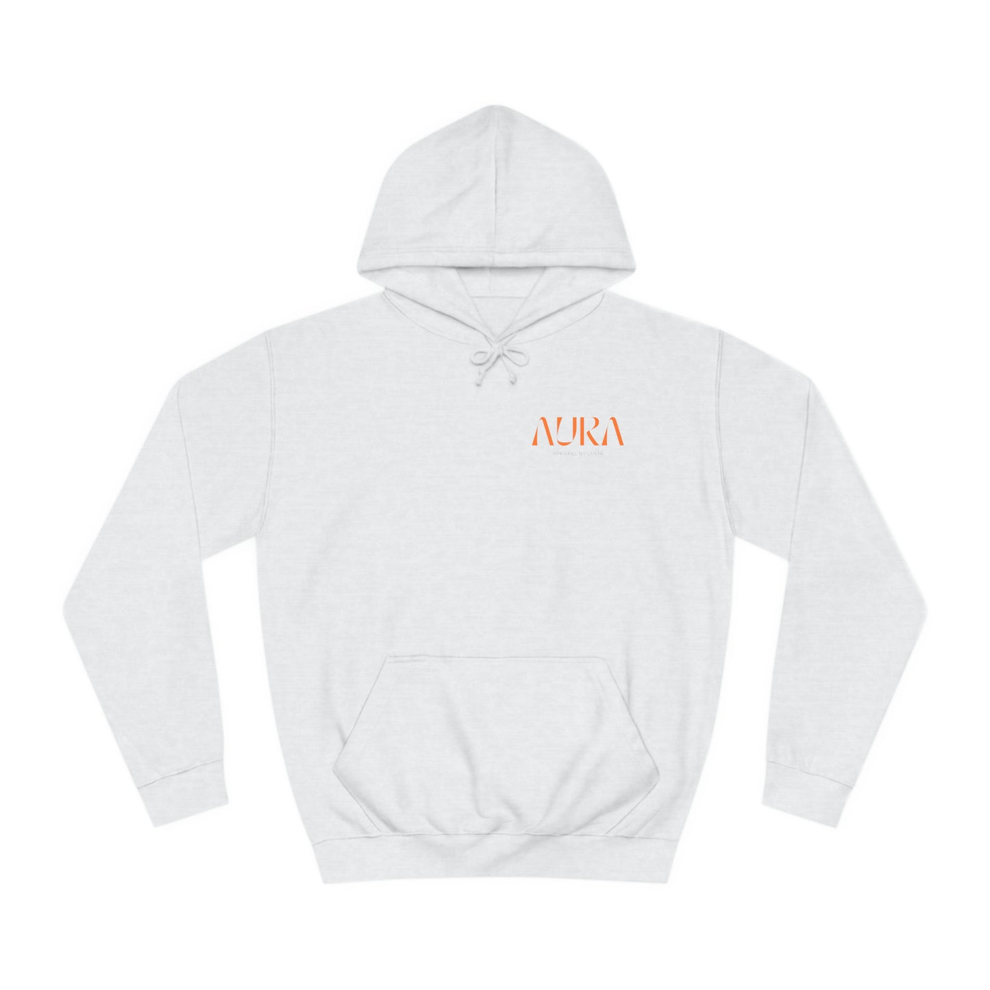 Aura Apparel Orange Smile Hoodie Unisex College Hoodie