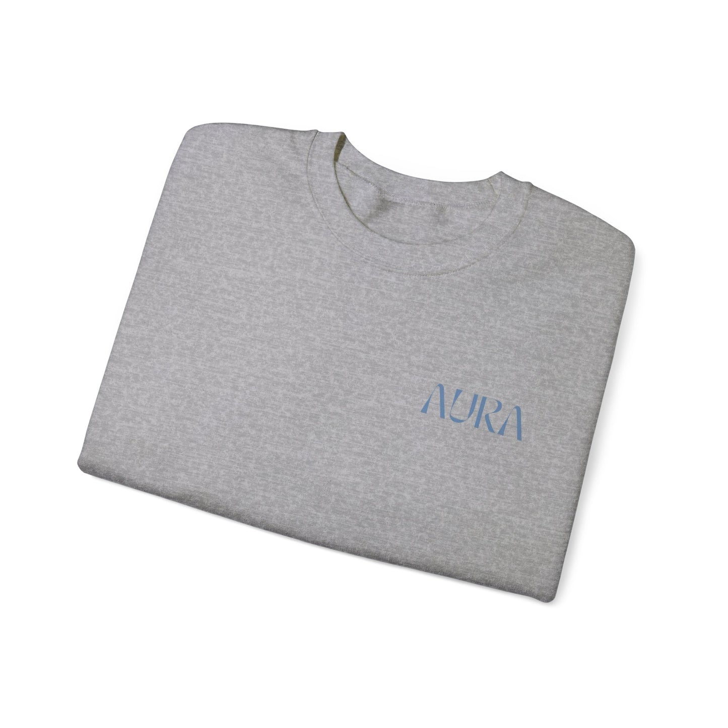 Aura Apparel Blue Smile Crewneck Unisex Heavy Blend™ Crewneck Sweatshirt