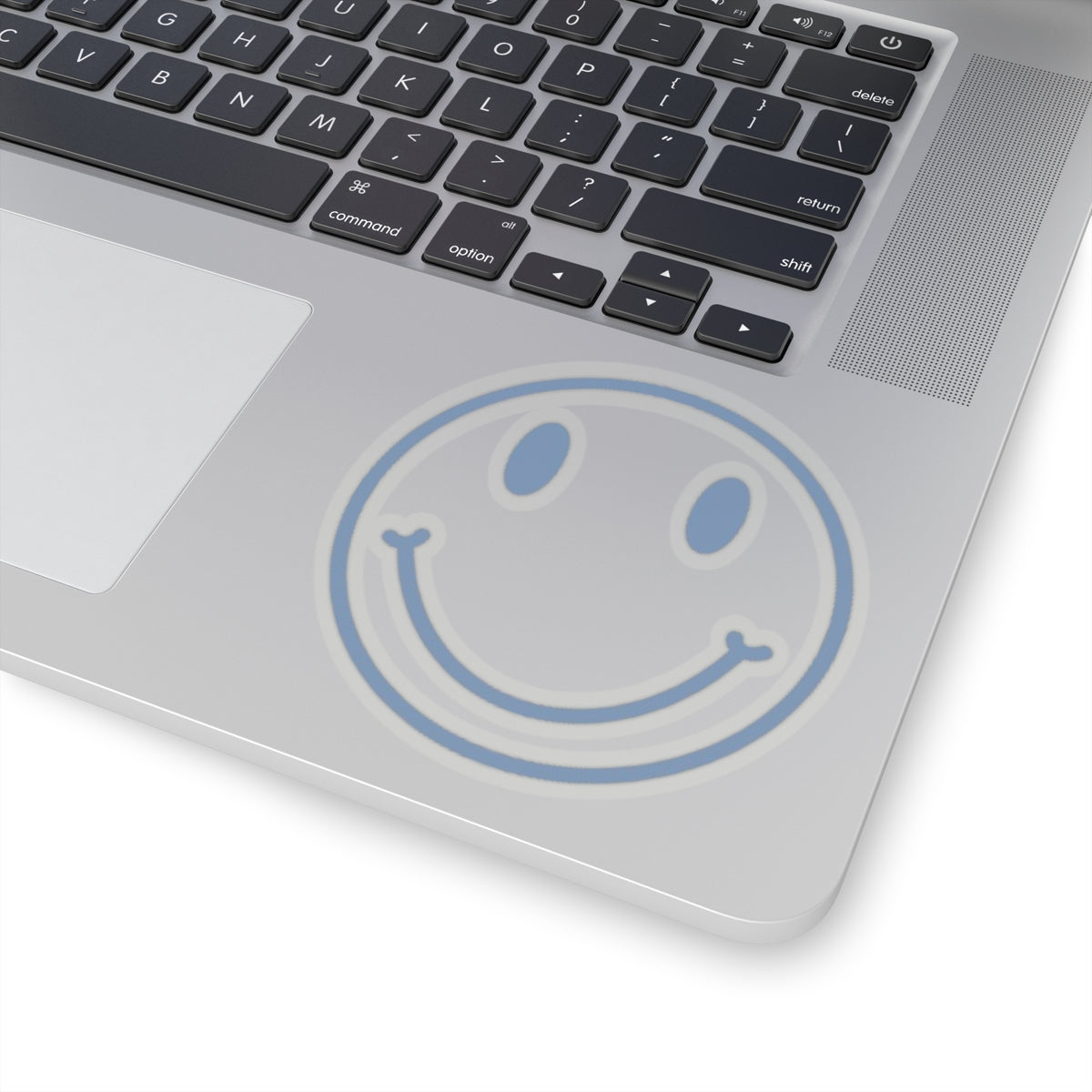 Aura Apparel Blue Smile Kiss-Cut Stickers