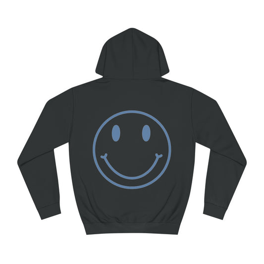 Aura Apparel Blue Smile Hoodie Unisex College Hoodie