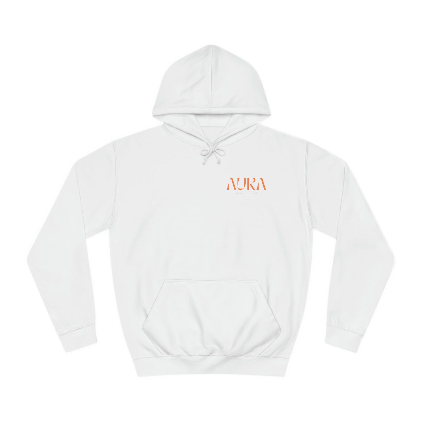 Aura Apparel Orange Smile Hoodie Unisex College Hoodie