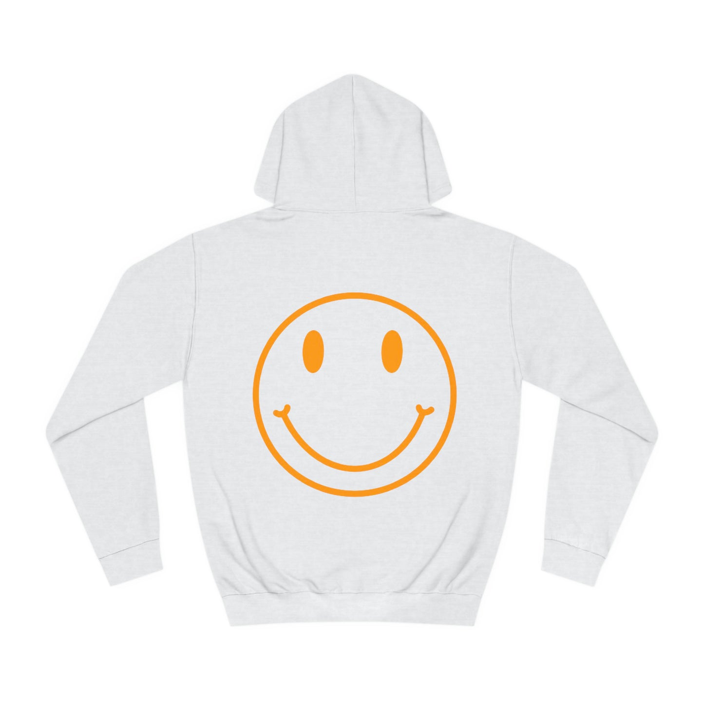 Aura Apparel Orange Smile Hoodie Unisex College Hoodie