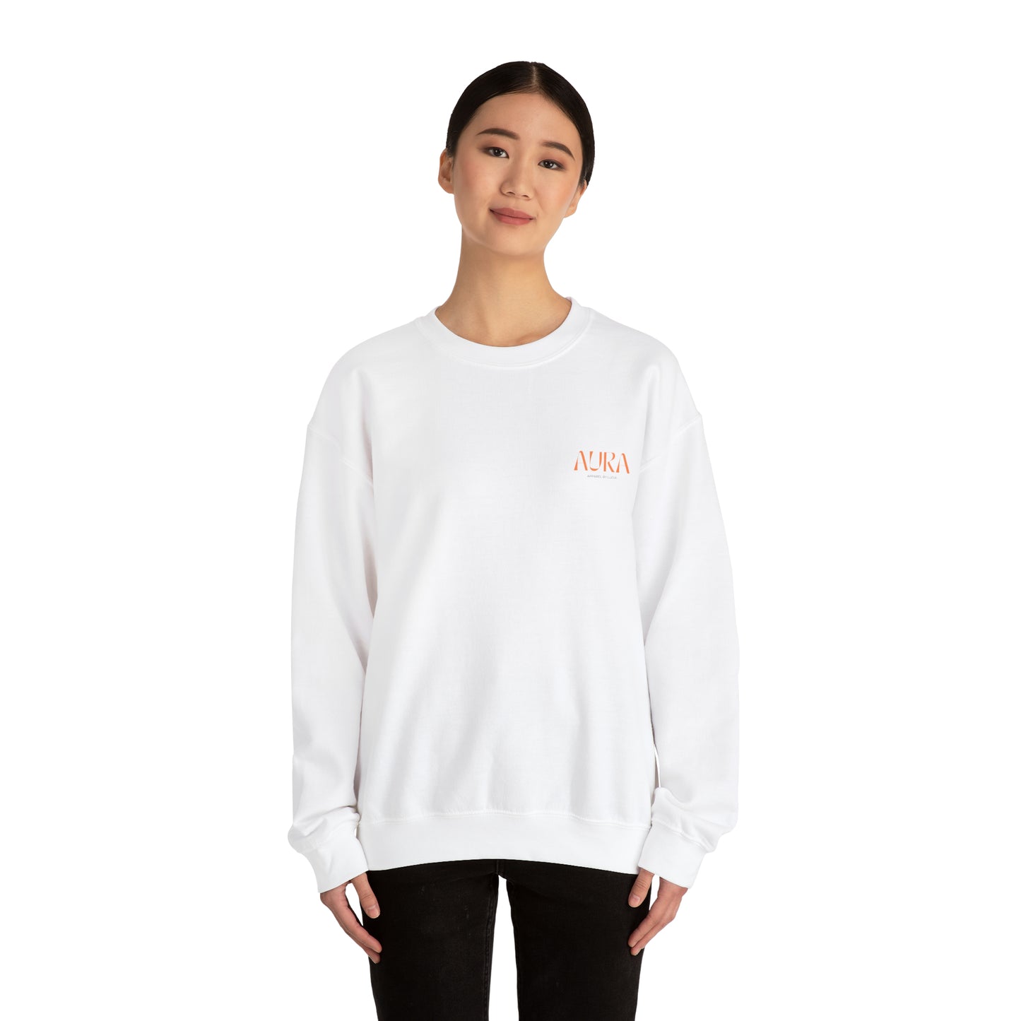 Orange Aura Apparel LOGO Unisex Heavy Blend™ Crewneck Sweatshirt