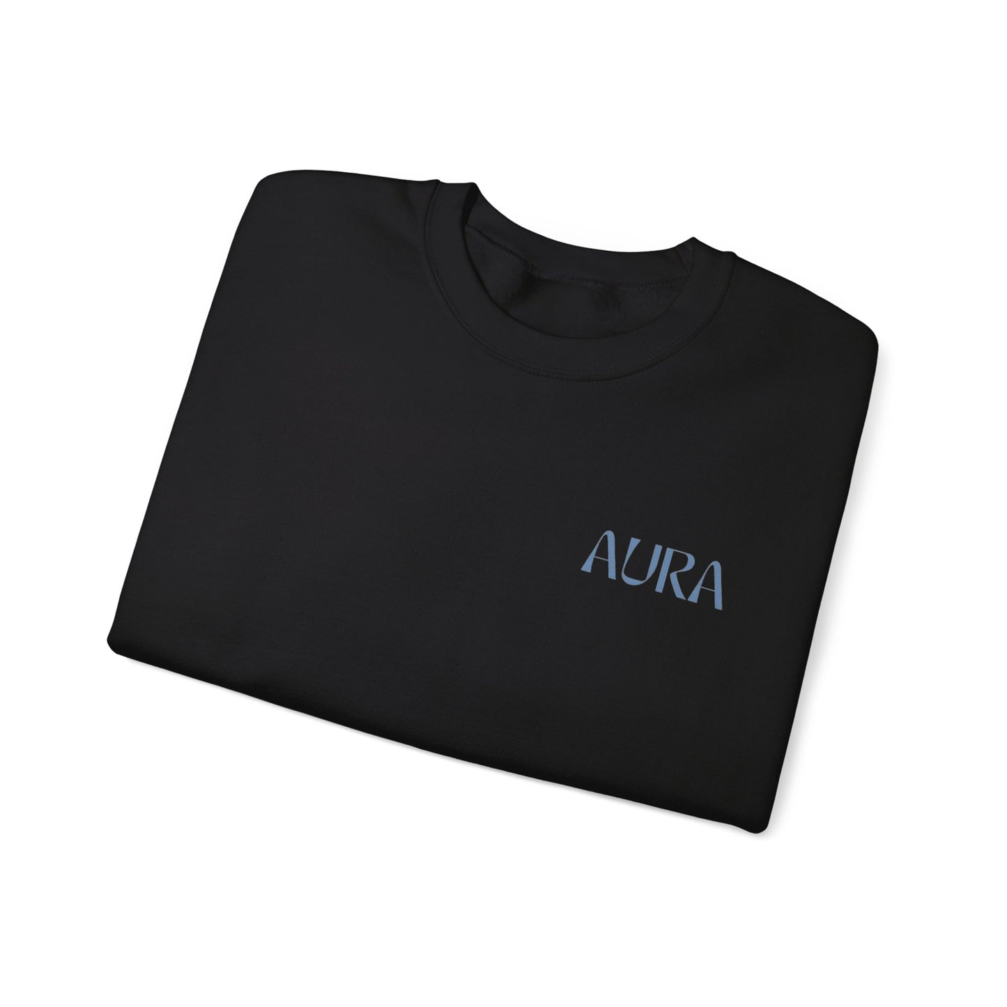 Aura Apparel Blue Smile Crewneck Unisex Heavy Blend™ Crewneck Sweatshirt