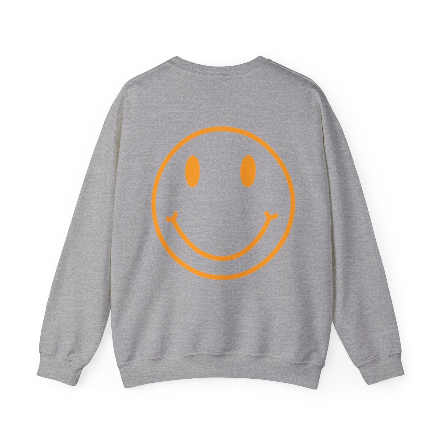 Aura Apparel Orange Smile Crewneck Unisex Heavy Blend™ Crewneck Sweatshirt