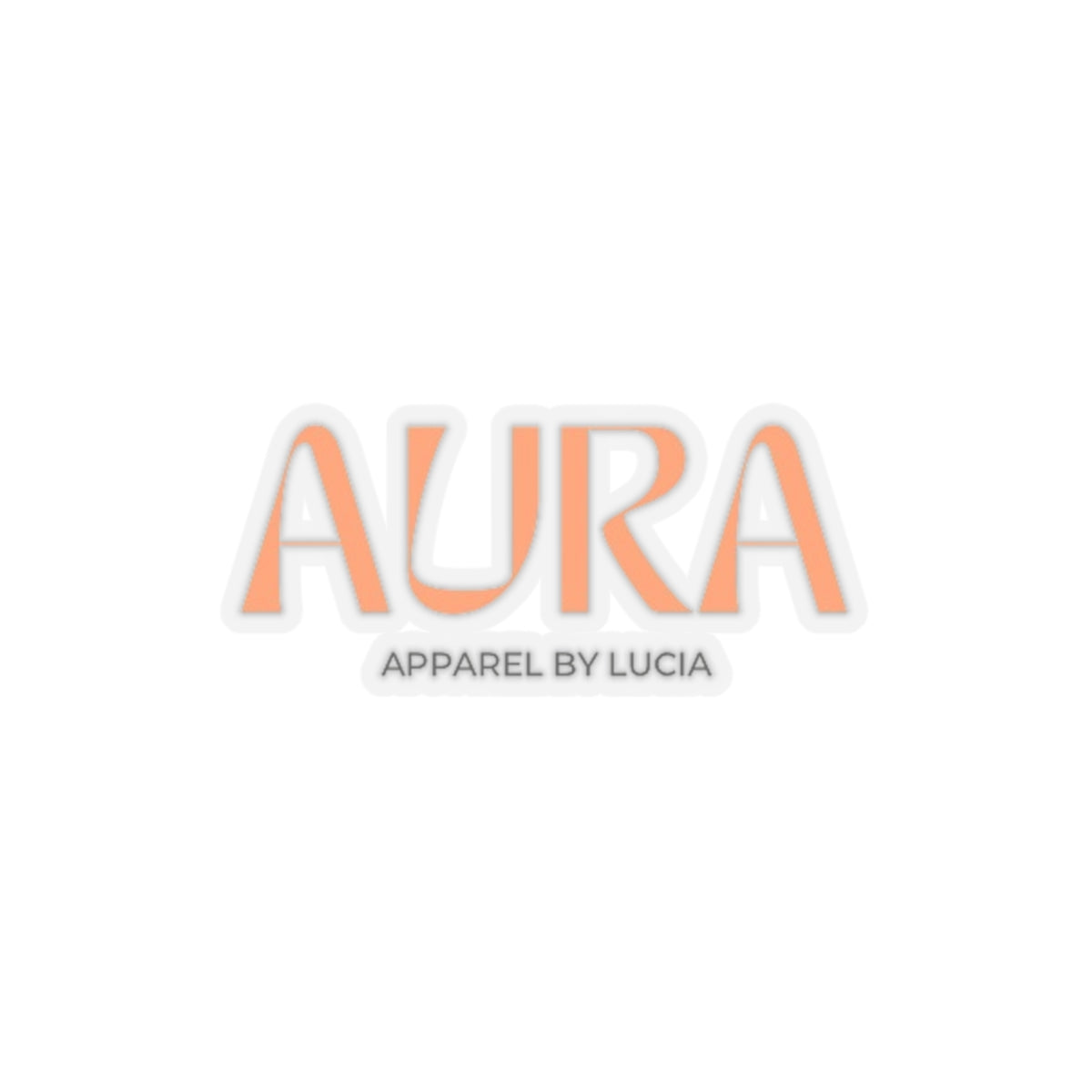 Orange Aura Apparel LOGO Kiss-Cut Stickers