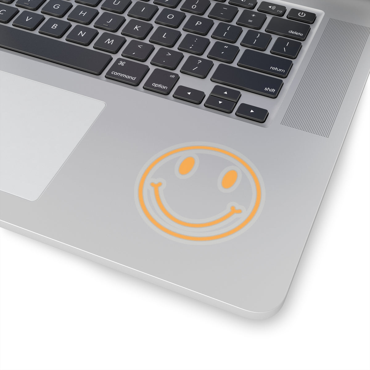 Aura Apparel Orange Smile Kiss-Cut Stickers