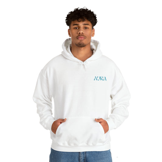 Aura Apparel LOGO "YOUR AURA IS A REFLECTION OF YOUR INNER SELF" Unisex Heavy Blend™ Hooded Sweatshirt