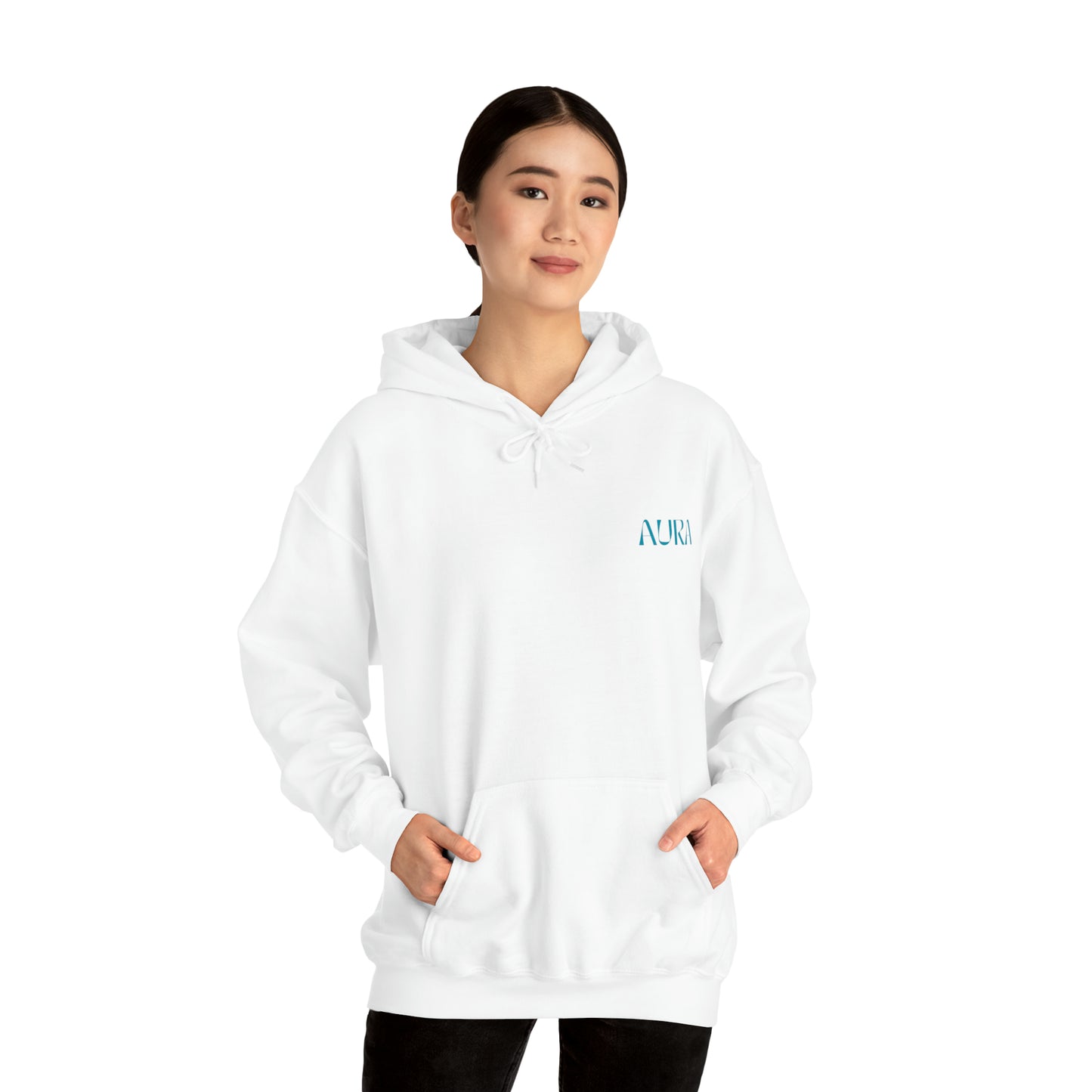 Aura Apparel LOGO "YOUR AURA IS A REFLECTION OF YOUR INNER SELF" Unisex Heavy Blend™ Hooded Sweatshirt