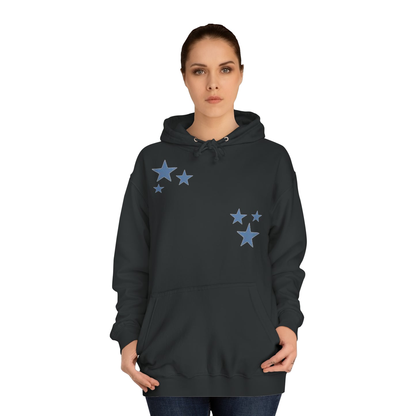 Aura Apparel Stars Unisex College Hoodie