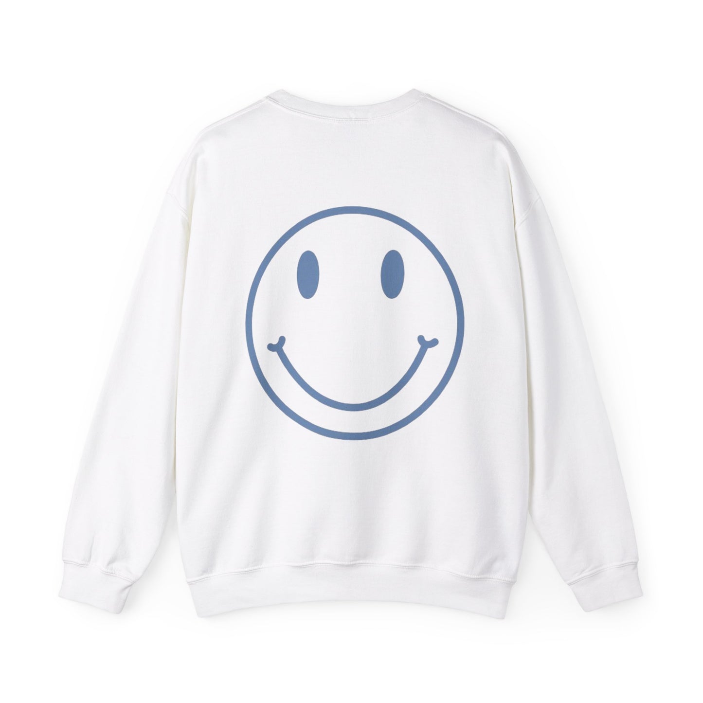 Aura Apparel Blue Smile Crewneck Unisex Heavy Blend™ Crewneck Sweatshirt